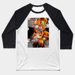 Venice Carnival. Red Clown Mask Baseball T-Shirt